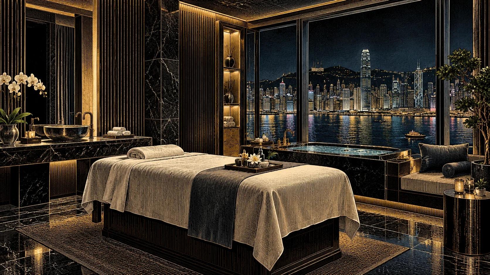 Illustration of JW Health Club at JW Marriott Hotel Hong Kong
