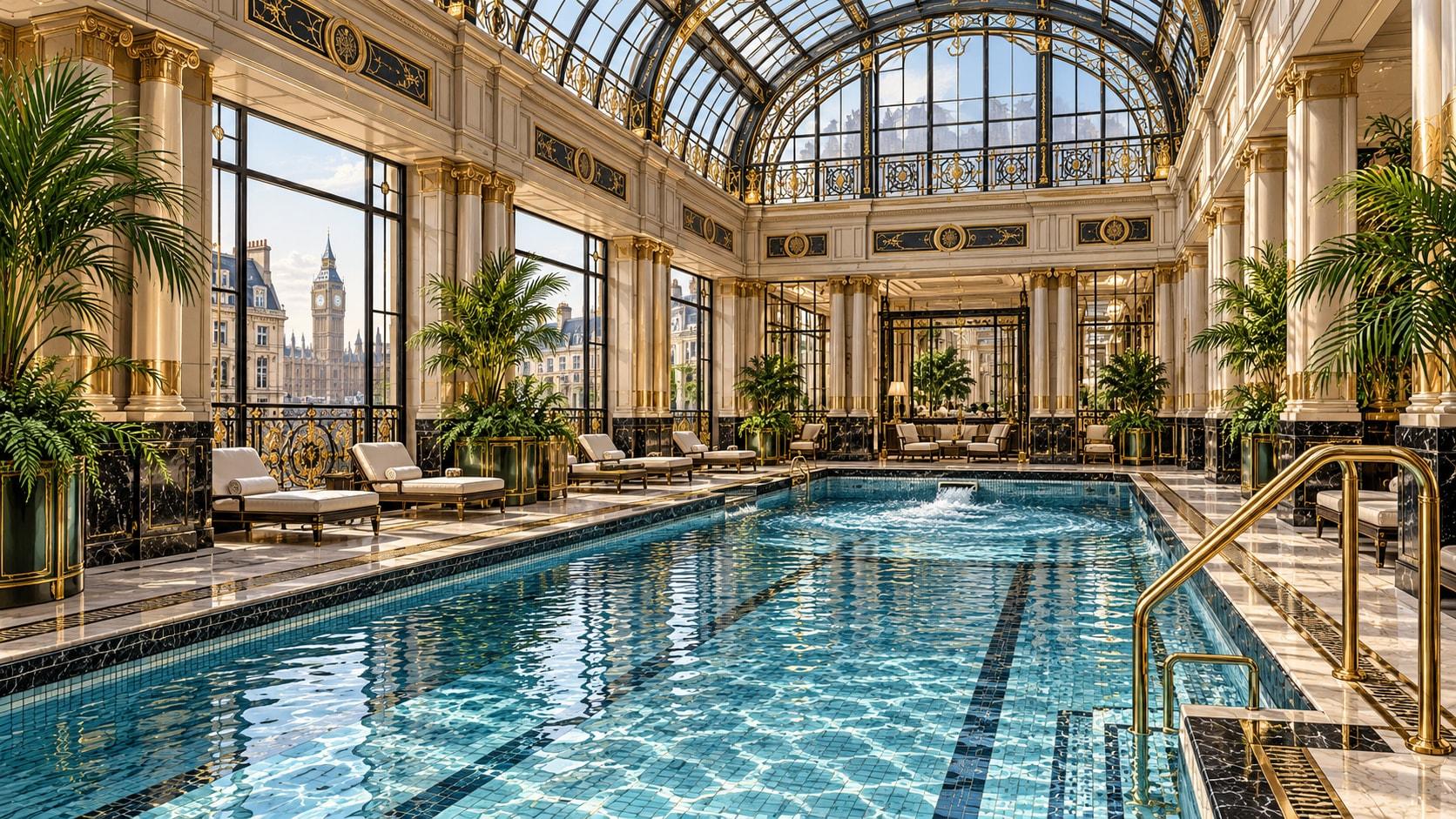 Illustration of The Savoy Swimming Pool at The Savoy, A Fairmont Hotel