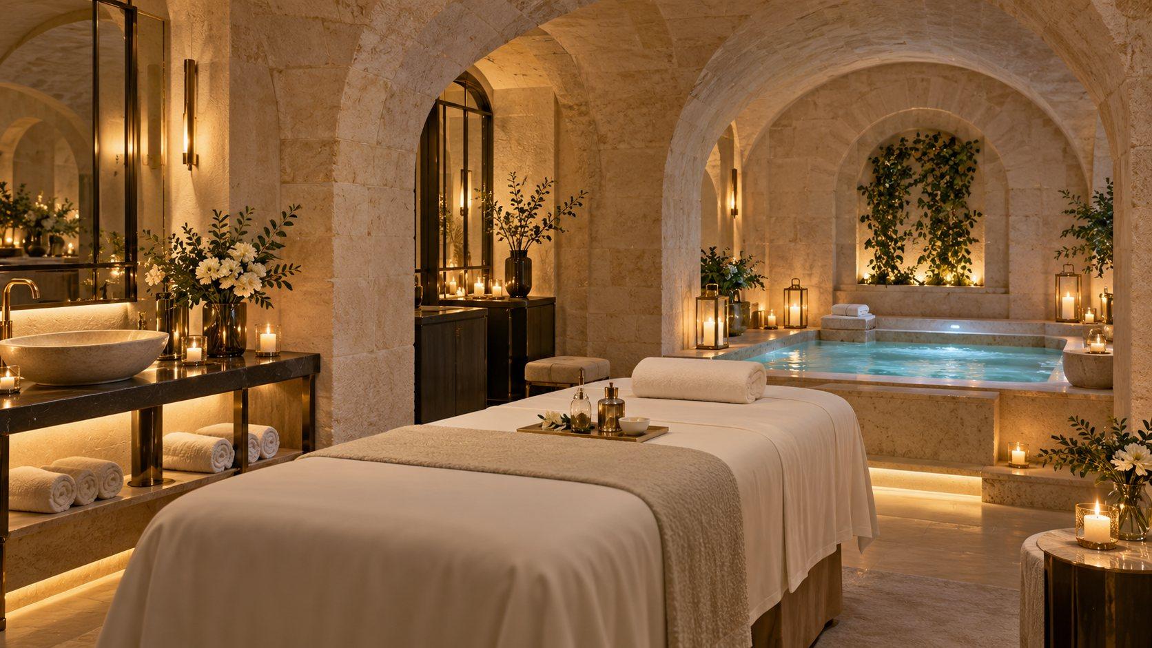Illustration of Spa de la Reine by CODAGE at Pavillon de la Reine & Spa