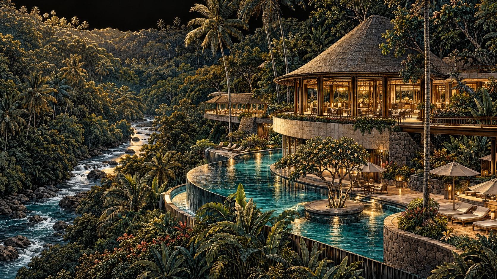 Illustration of Four Seasons Resort Bali at Sayan