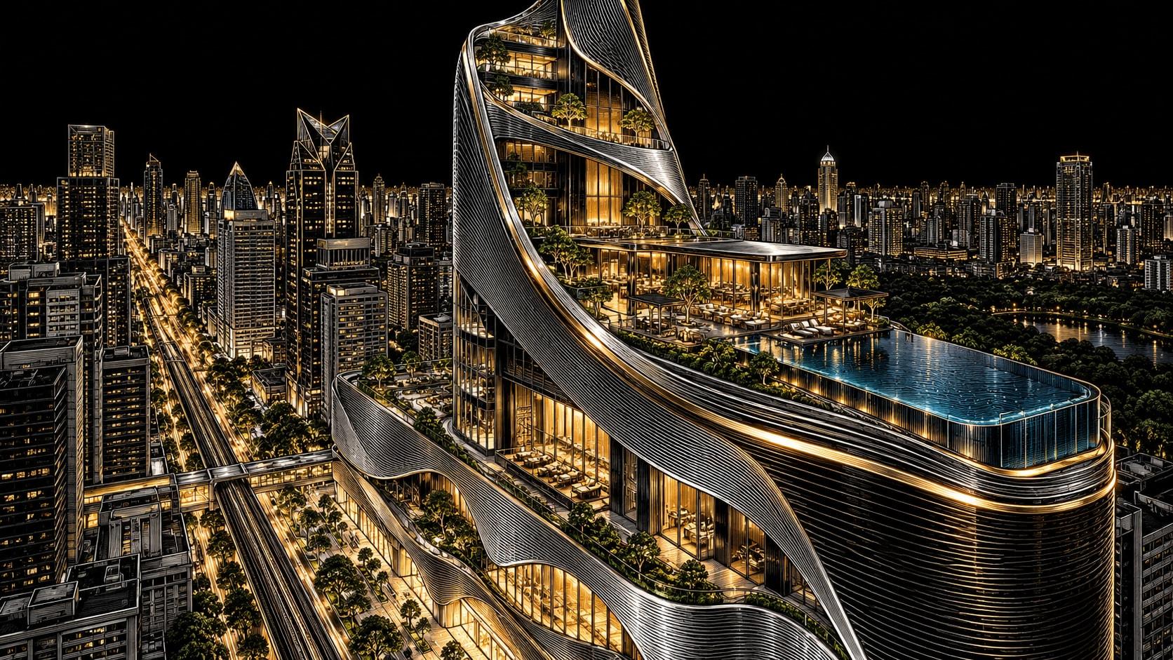 Illustration of Park Hyatt Bangkok