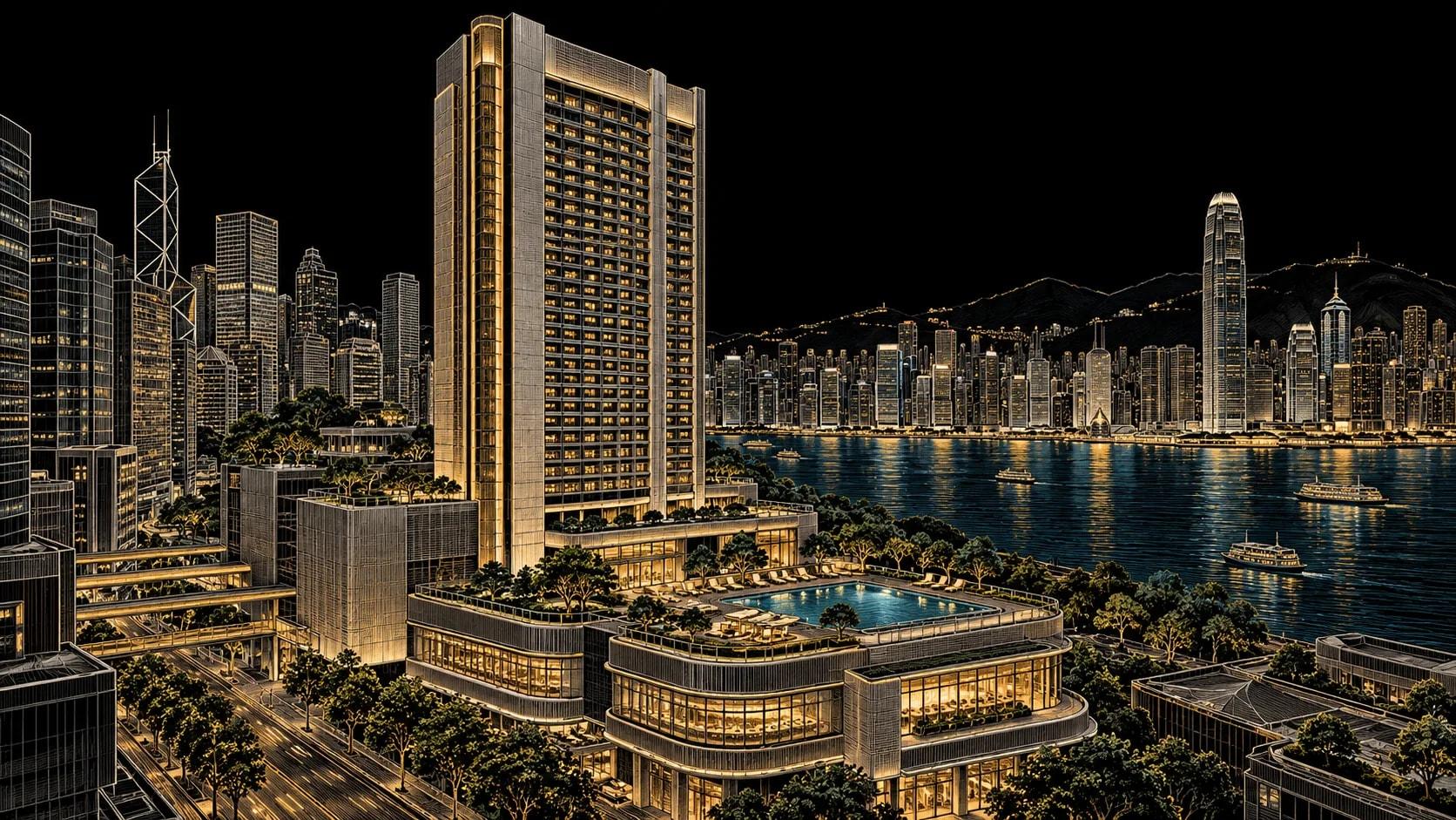 Illustration of Conrad Hong Kong
