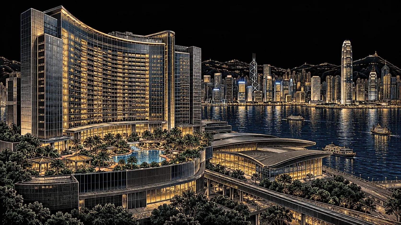Illustration of Grand Hyatt Hong Kong