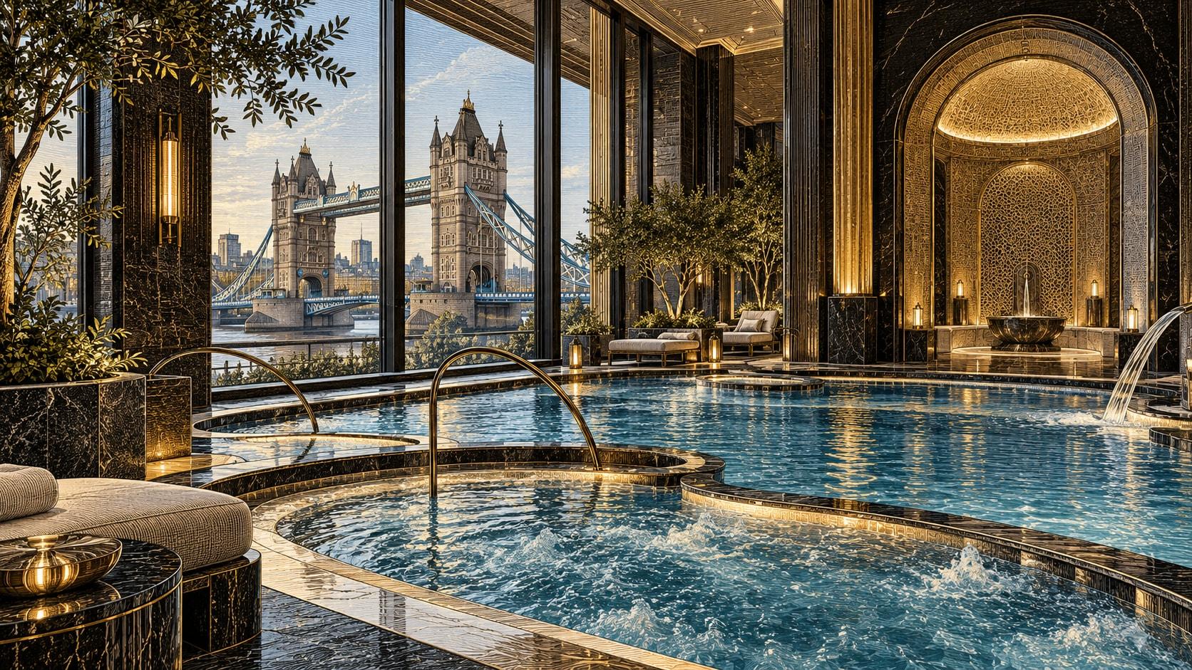 Illustration of Spa Vitality Pools at Four Seasons Hotel London at Tower Bridge