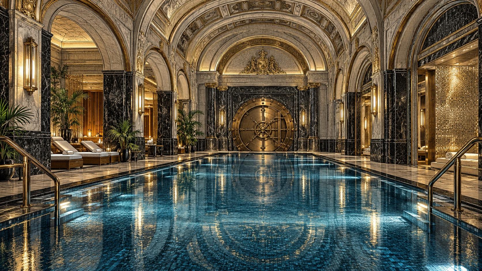 Illustration of Chuan Spa Indoor Pool at The Langham, London
