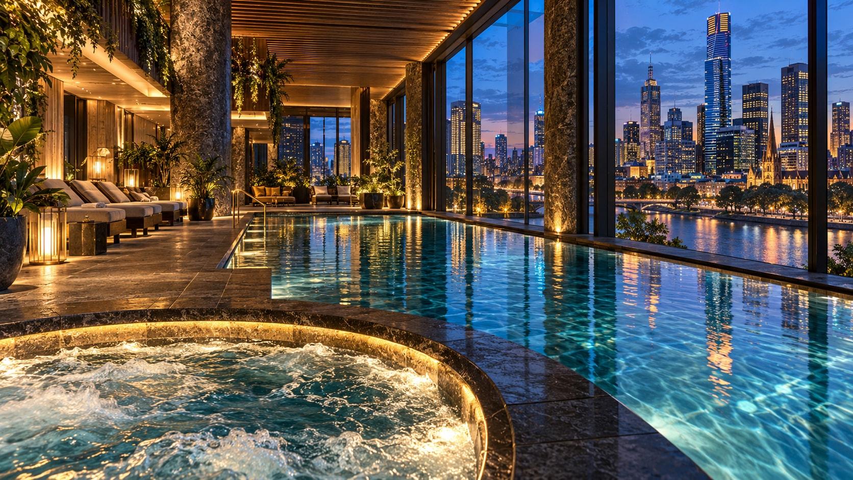 Illustration of Indoor Heated Pool at 1 Hotel Melbourne