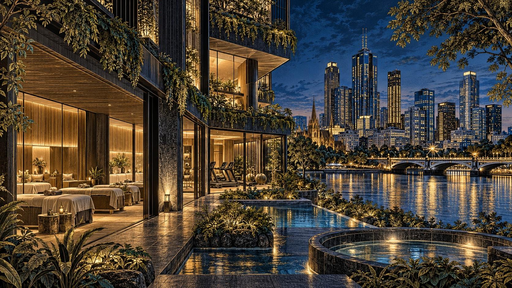 Illustration of Bamford Wellness Spa at 1 Hotel Melbourne
