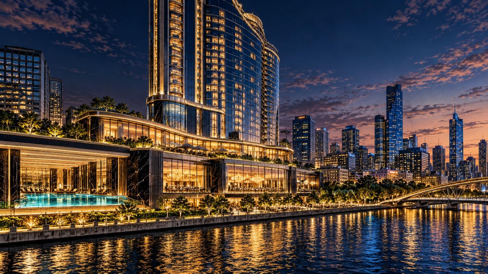 Illustration of Crown Towers Melbourne