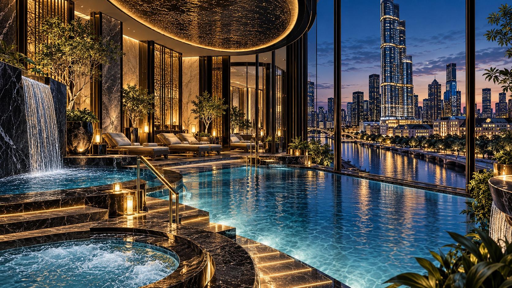 Illustration of Crown Spa at Crown Towers Melbourne