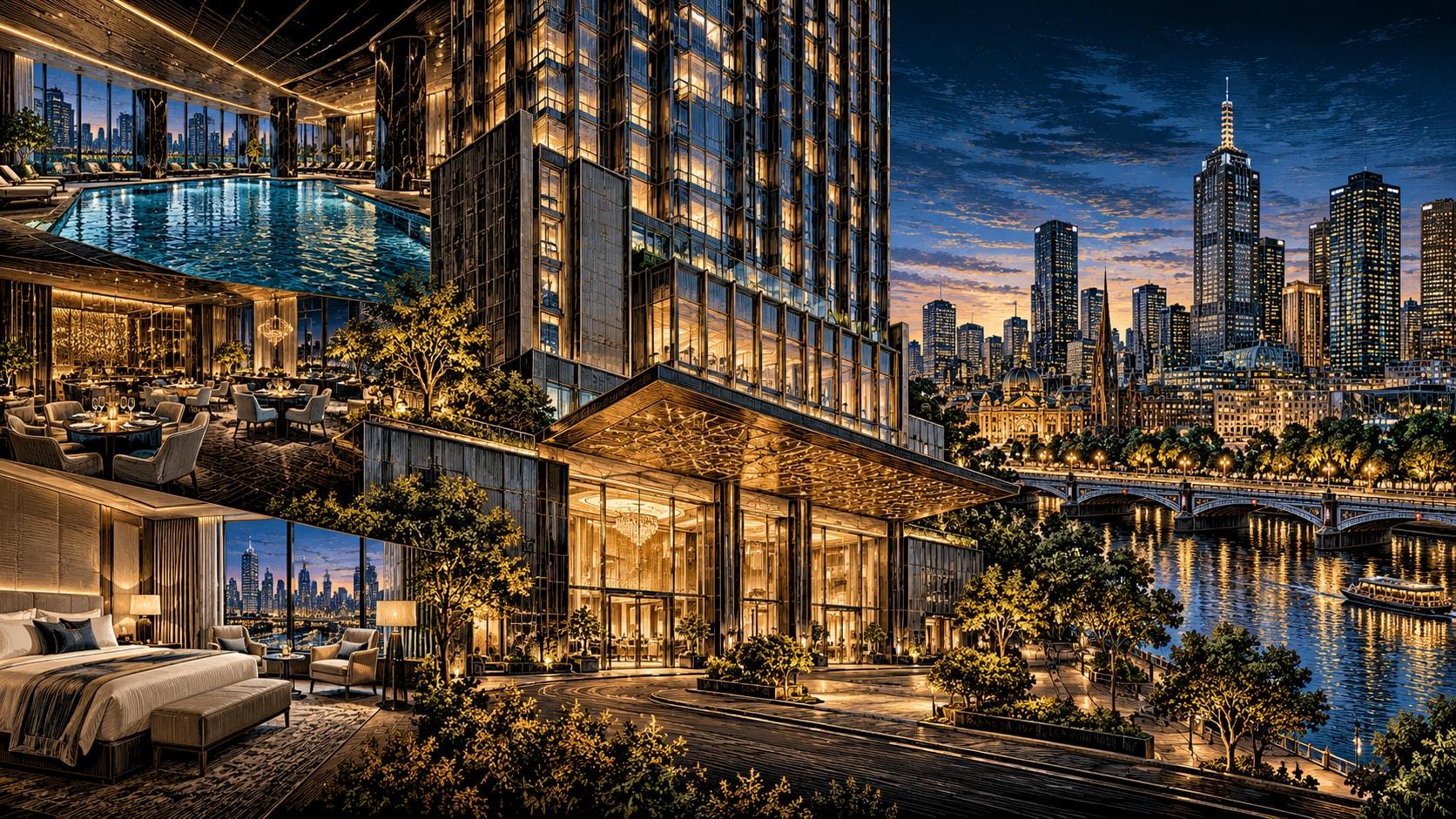 Illustration of Melbourne Marriott Hotel
