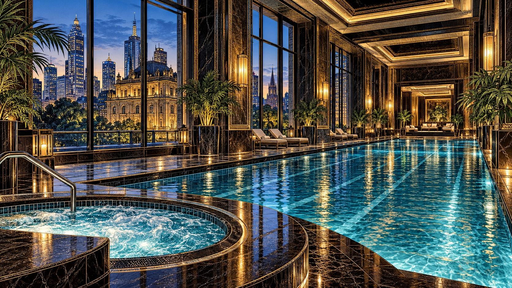 Illustration of Park Club Indoor Pool at Park Hyatt Melbourne