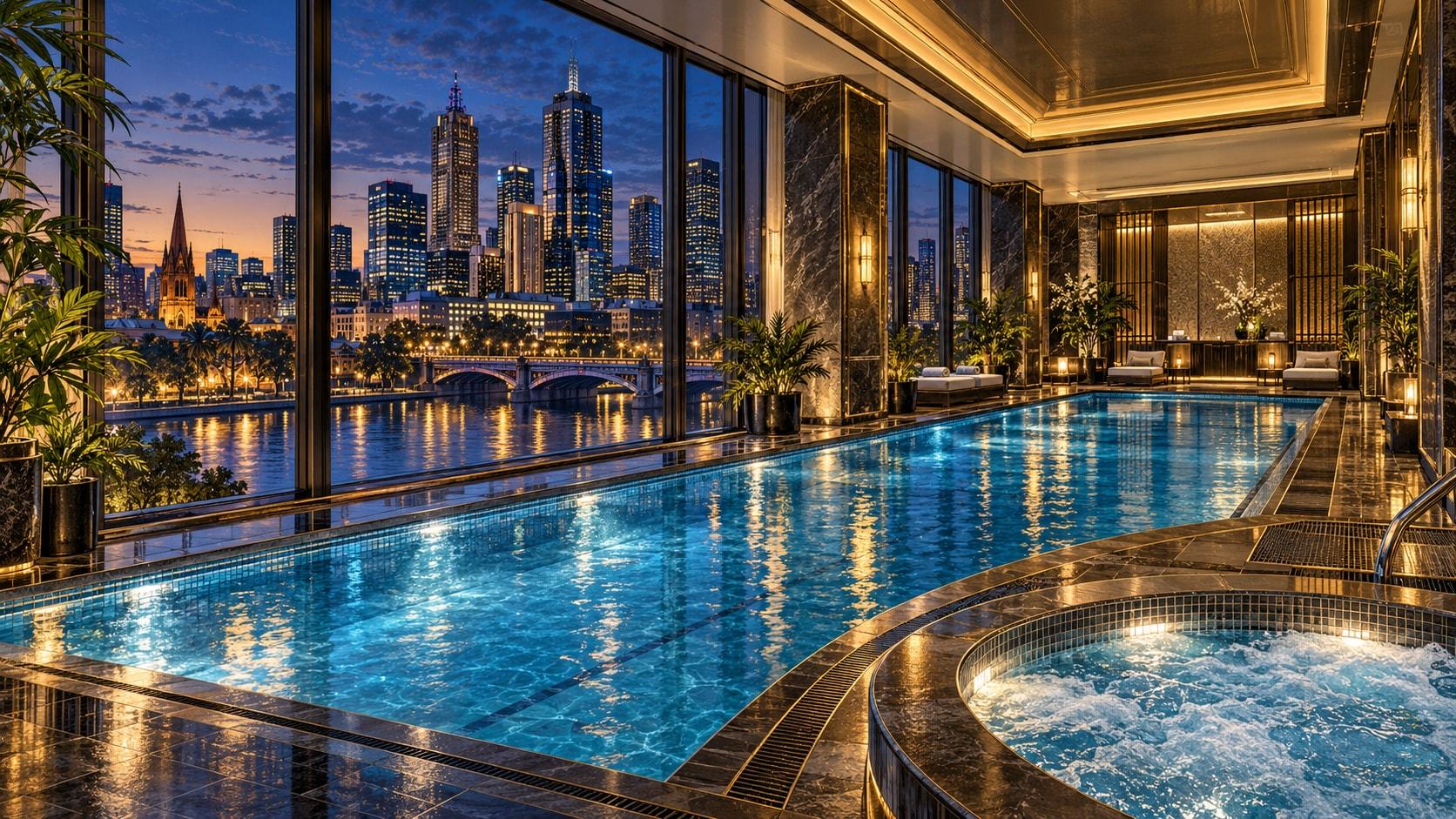 Illustration of Chuan Spa Indoor Pool at The Langham, Melbourne