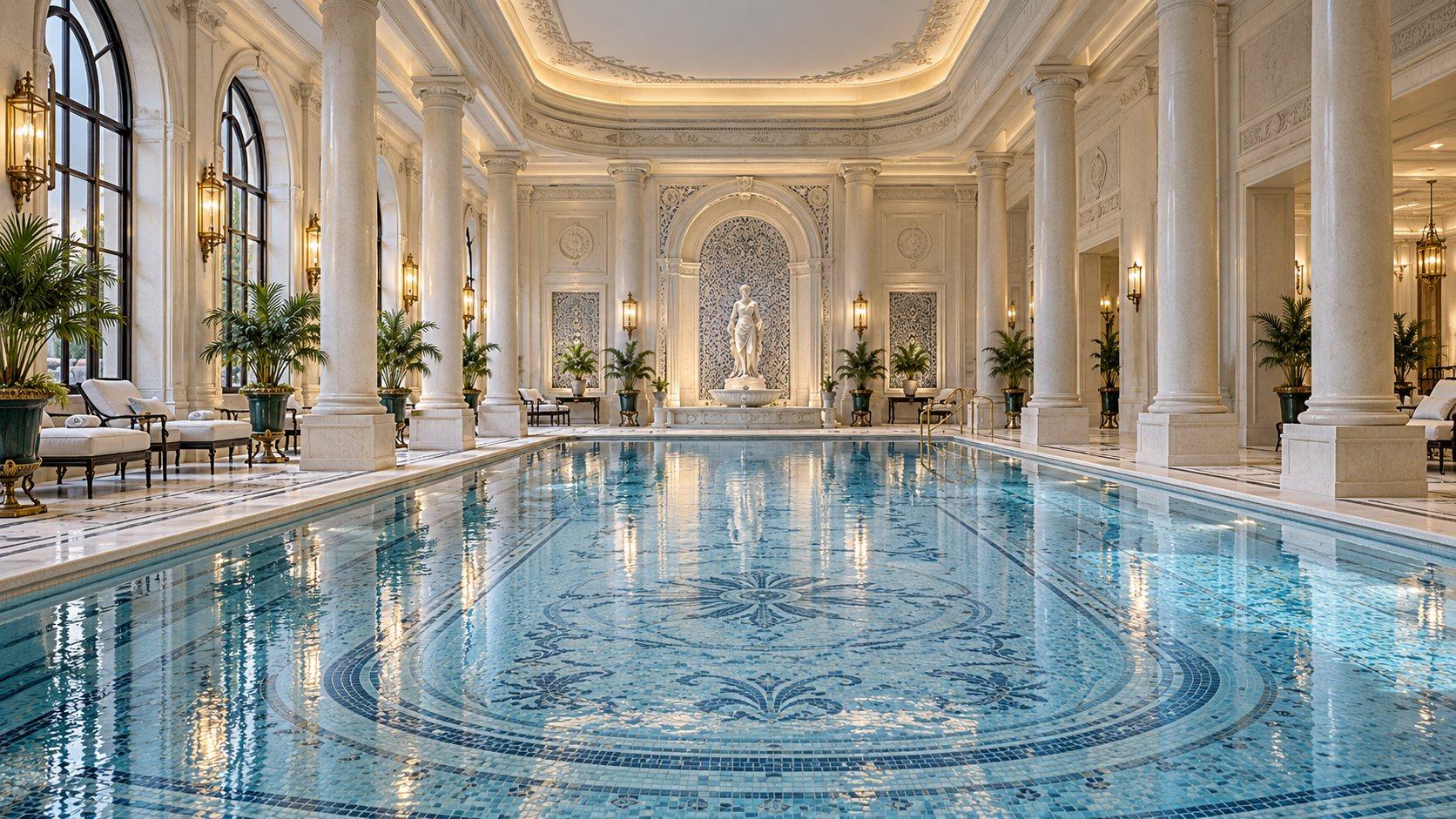 Illustration of Ritz Club Indoor Pool at Ritz Paris