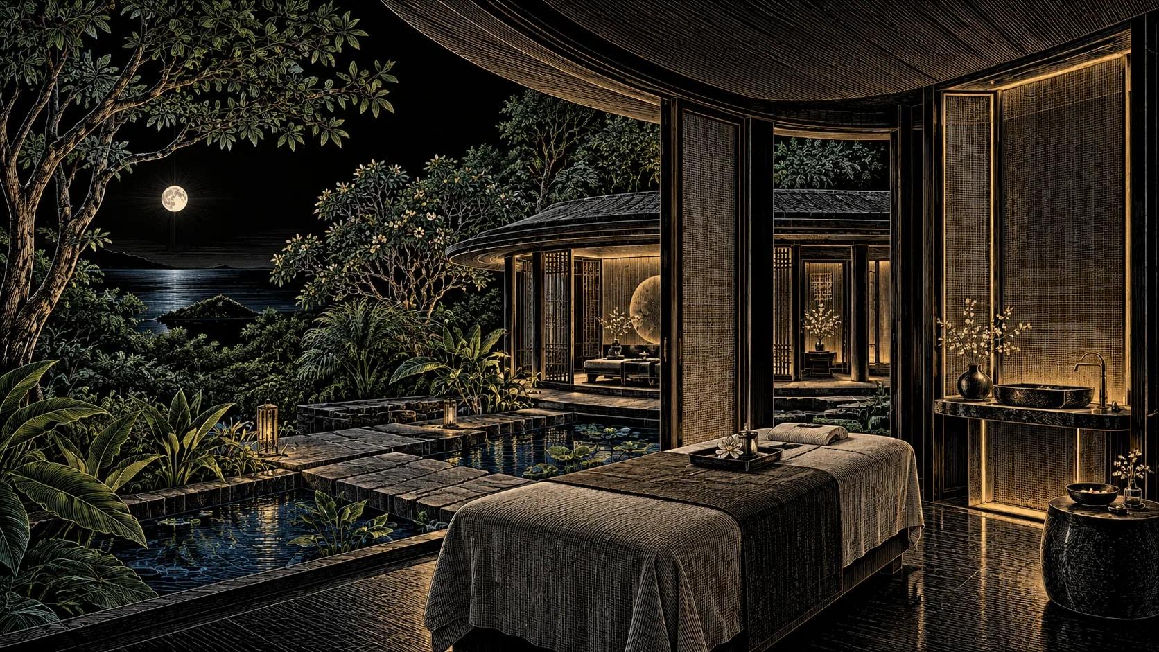 Illustration of Auriga Spa at Capella Singapore