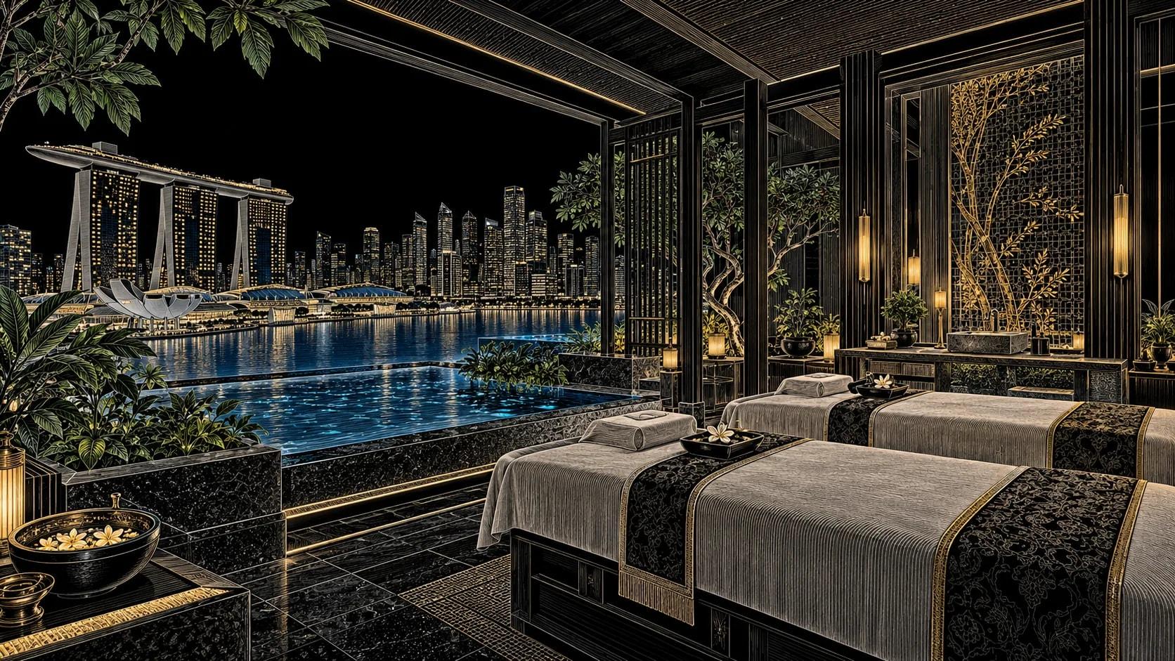 Illustration of Banyan Tree Spa at Marina Bay Sands