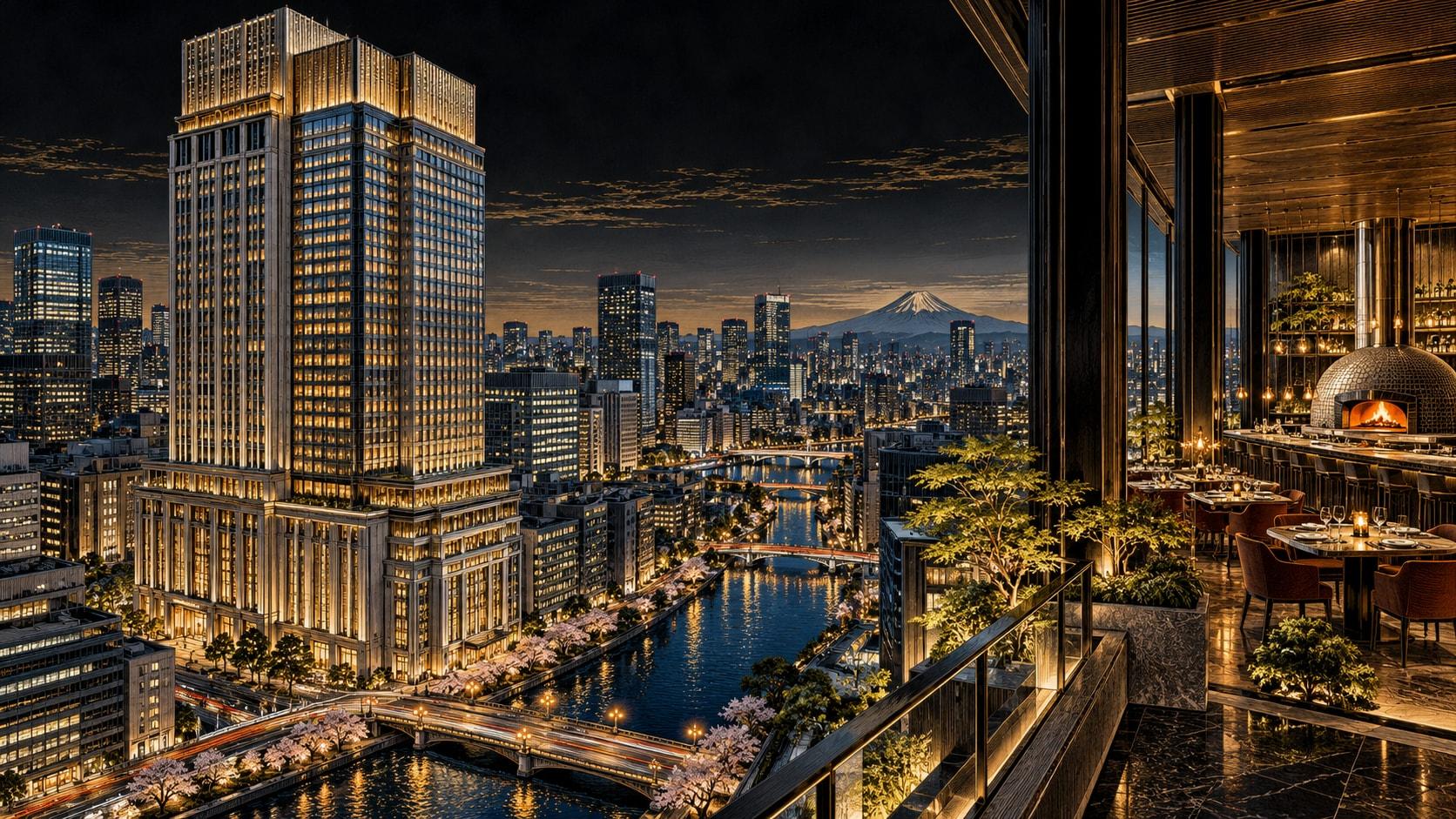 Illustration of Mandarin Oriental, Tokyo