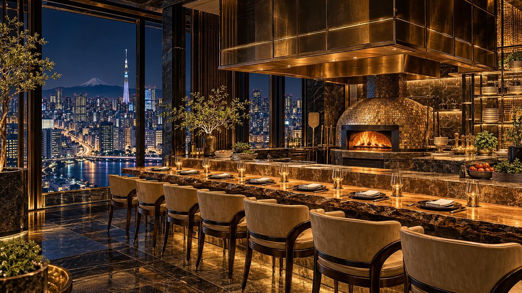 Illustration of The Pizza Bar on 38th dining scene