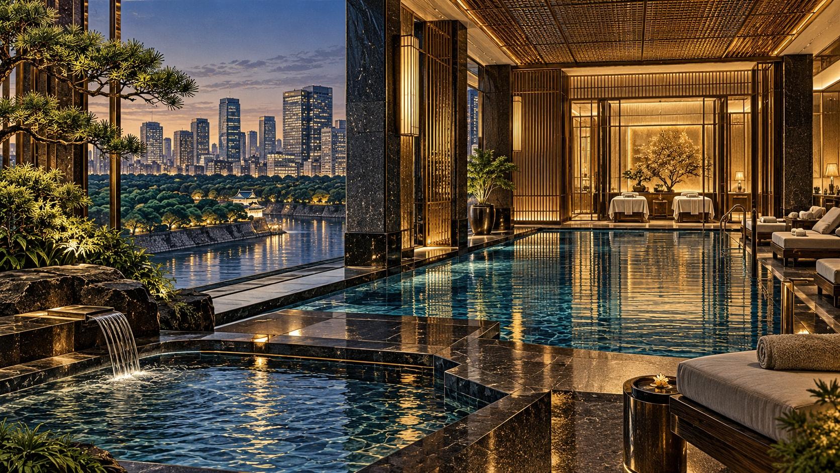 Illustration of The Peninsula Spa at The Peninsula Tokyo